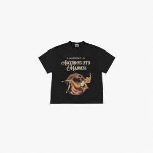 Tricou „Ascending Into Madness” – Tricou Oversize Vintage Aesthetic