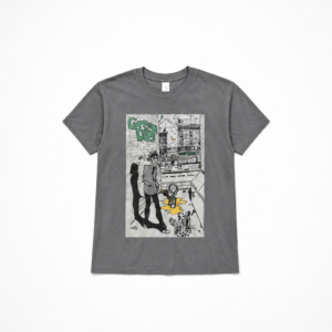 Tricou Green Day Gri cu Print Artistic – Graphic Tee Rock Unisex | Bumbac
