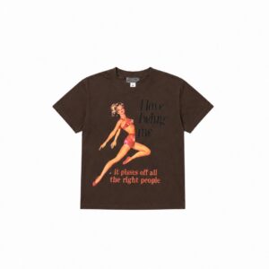Tricou „I Love Being Me” – Tricou Statement Vintage Pin-up