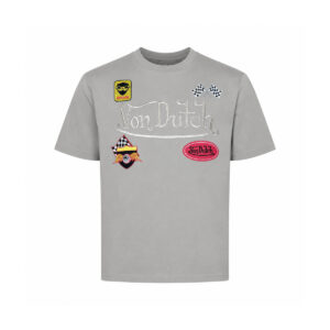 Tricou Von Dutch Racing Patches – Gri | Unisex
