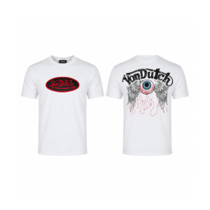 Tricou Von Dutch Ochi Înaripat – Alb | Damă Print Spate